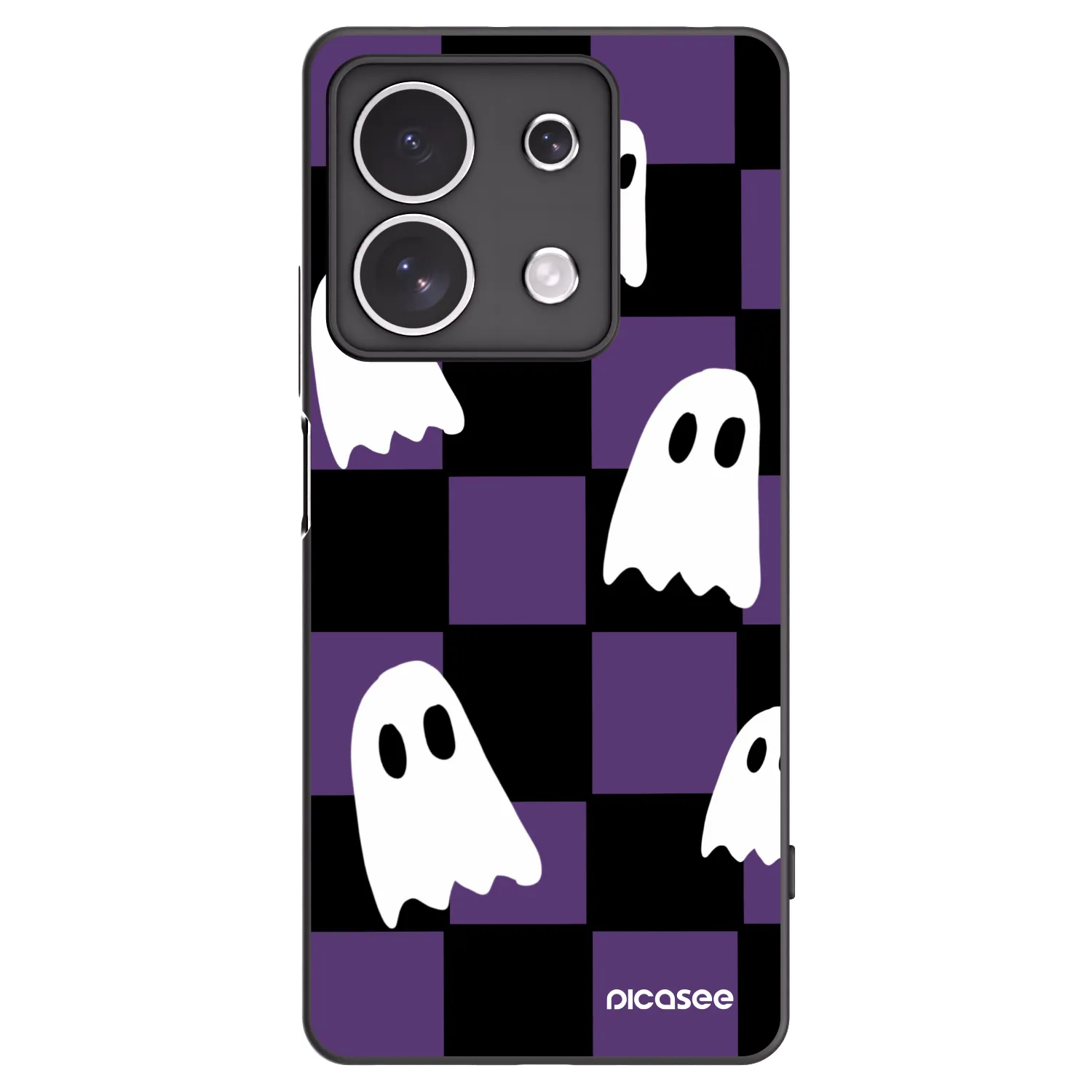 Picasee crna silikonska maskica za Xiaomi Redmi Note 13 4G - Ghosts