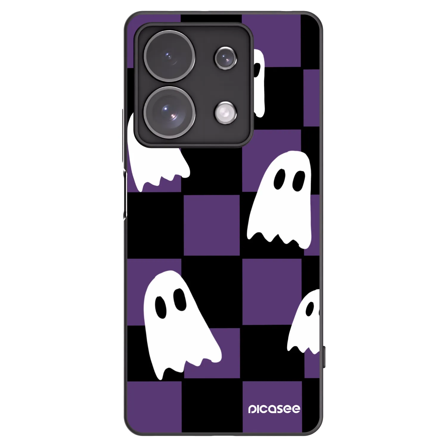 Picasee crna silikonska maskica za Xiaomi Redmi Note 13 Pro 4G - Ghosts