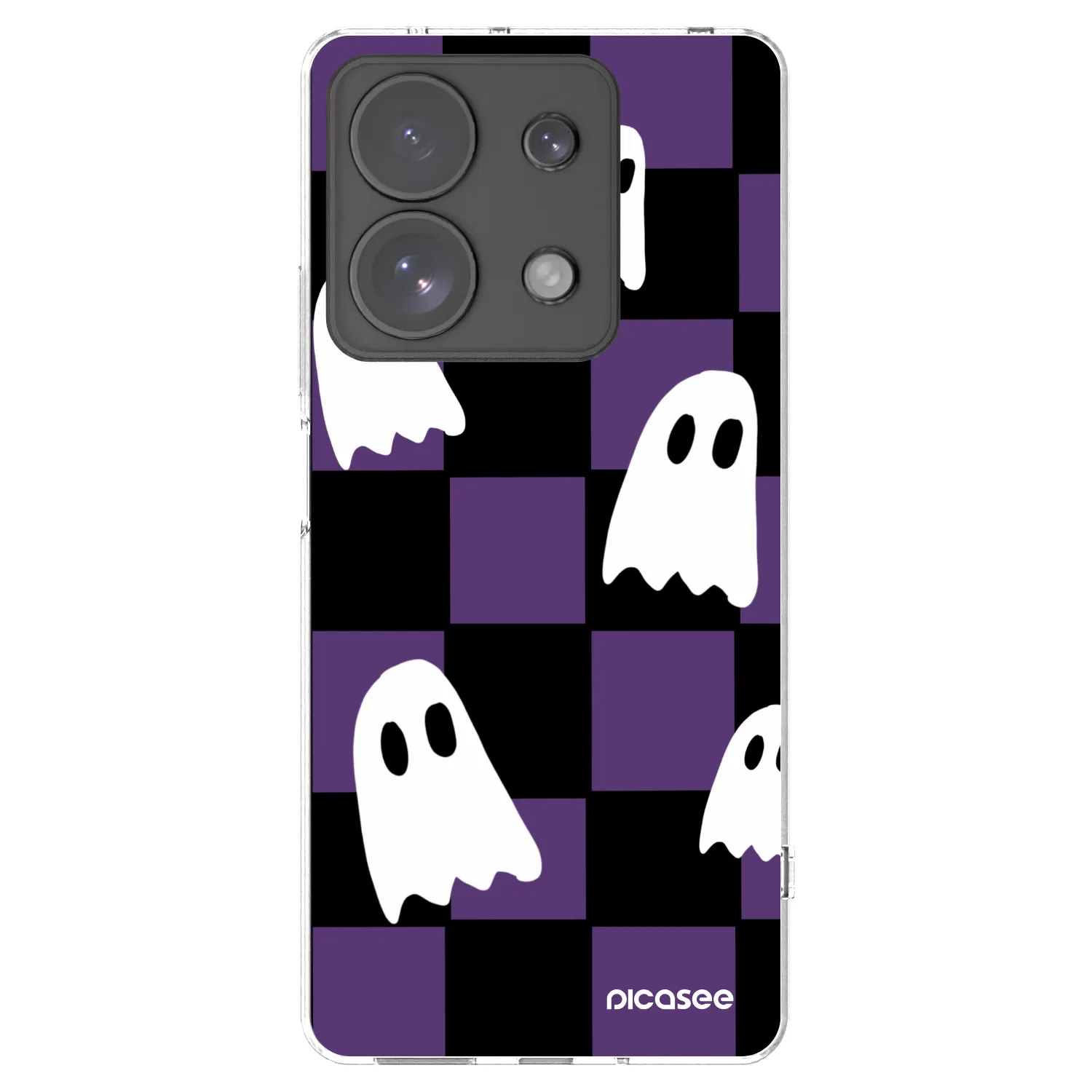 Picasee silikonska prozirna maskica za Xiaomi Redmi Note 13 Pro 4G - Ghosts