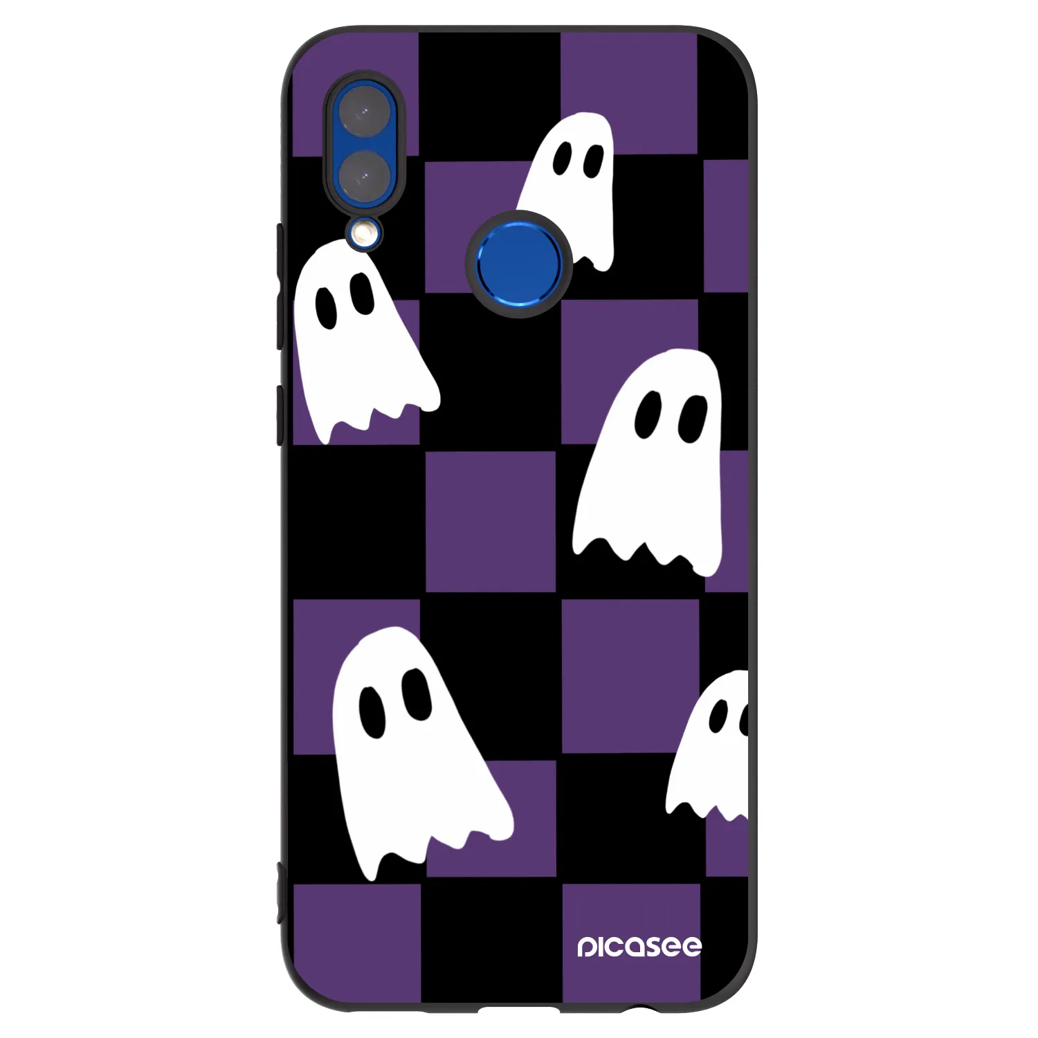 Picasee crna silikonska maskica za Huawei P Smart 2019 - Ghosts