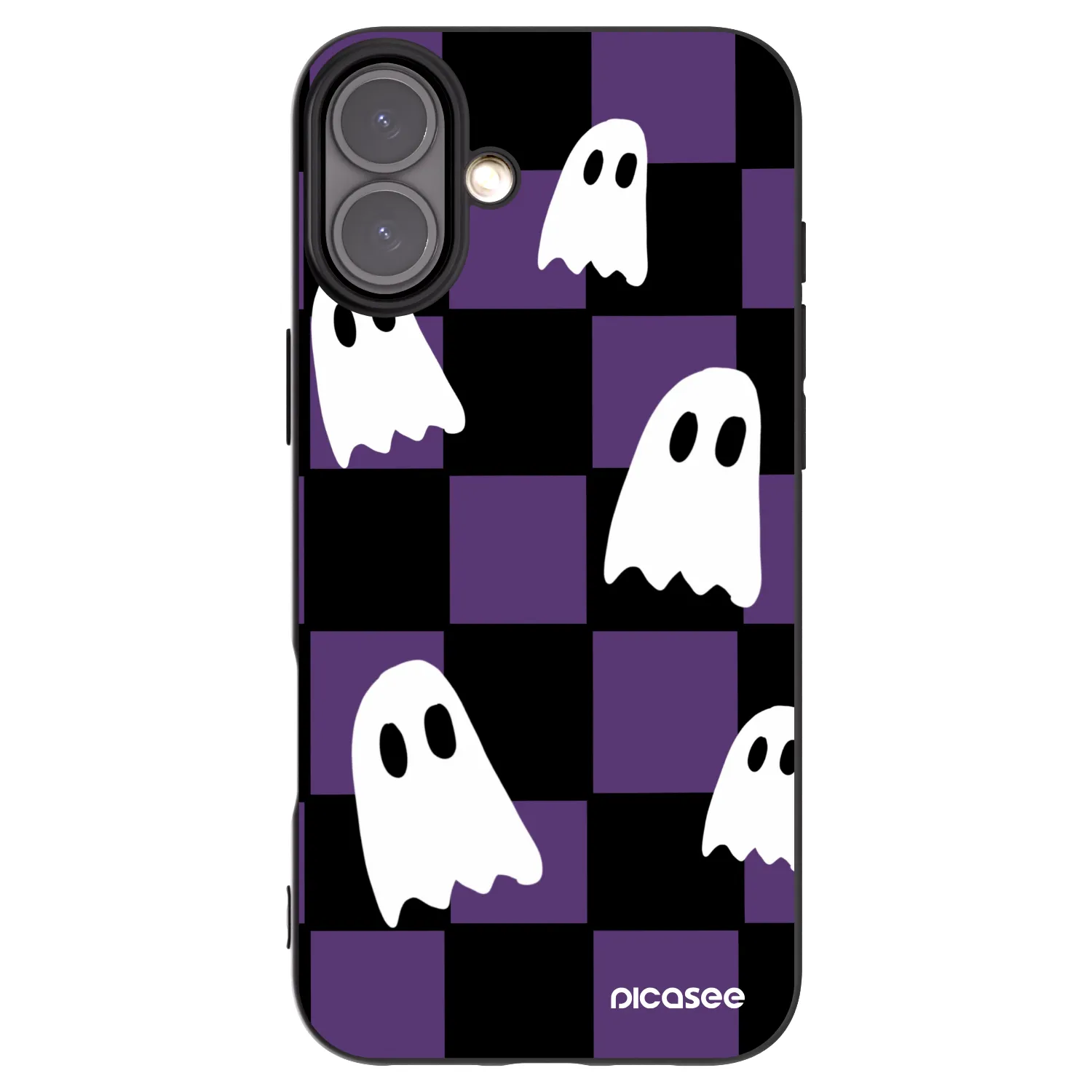 Picasee crna silikonska maskica za Apple iPhone 16 Plus - Ghosts