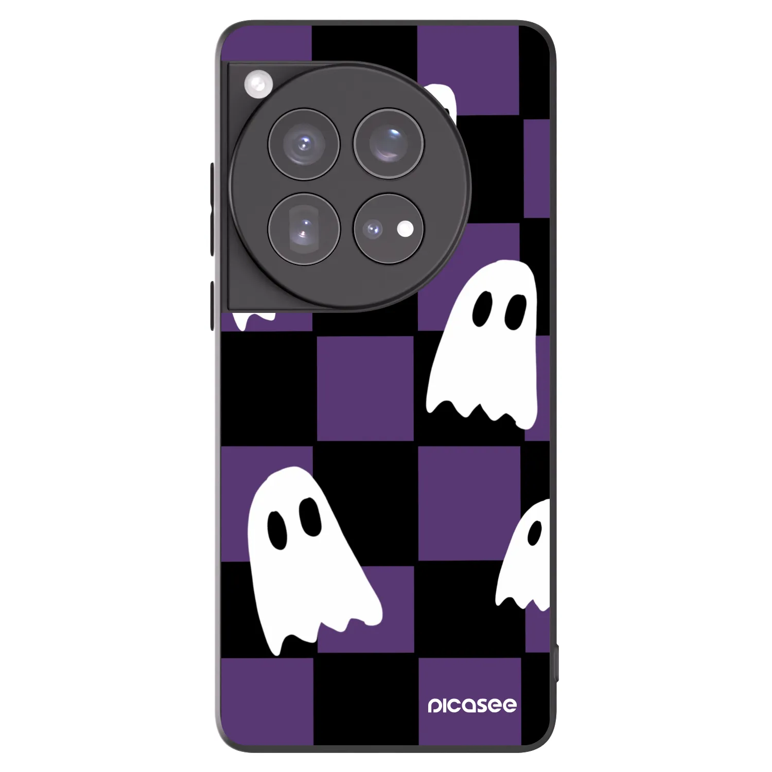 Picasee crna silikonska maskica za OnePlus 12 5G - Ghosts