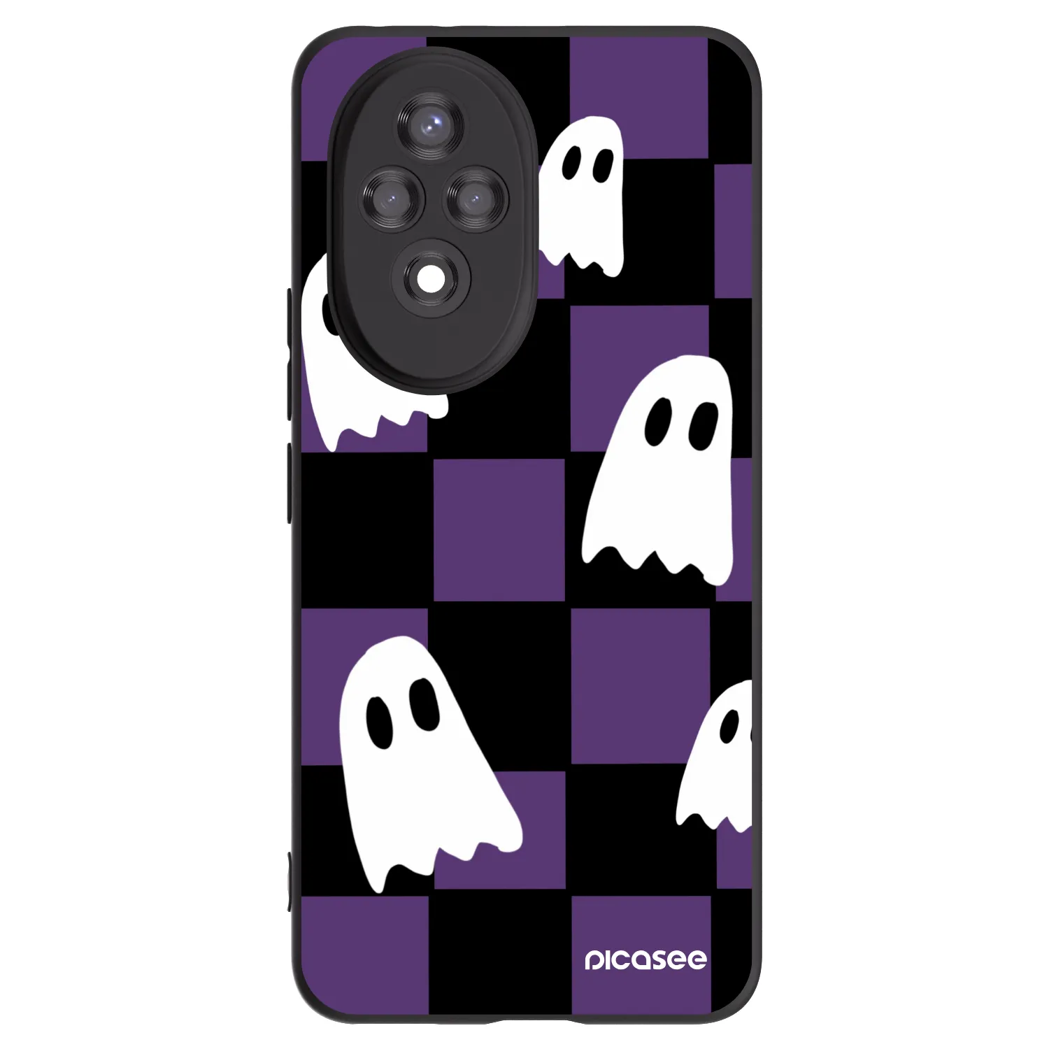 Picasee crna silikonska maskica za Honor 200 Pro 5G - Ghosts