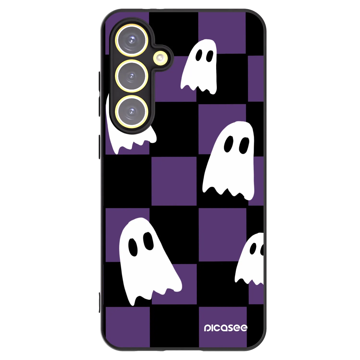 Picasee crna silikonska maskica za Samsung Galaxy S24 FE S721B - Ghosts