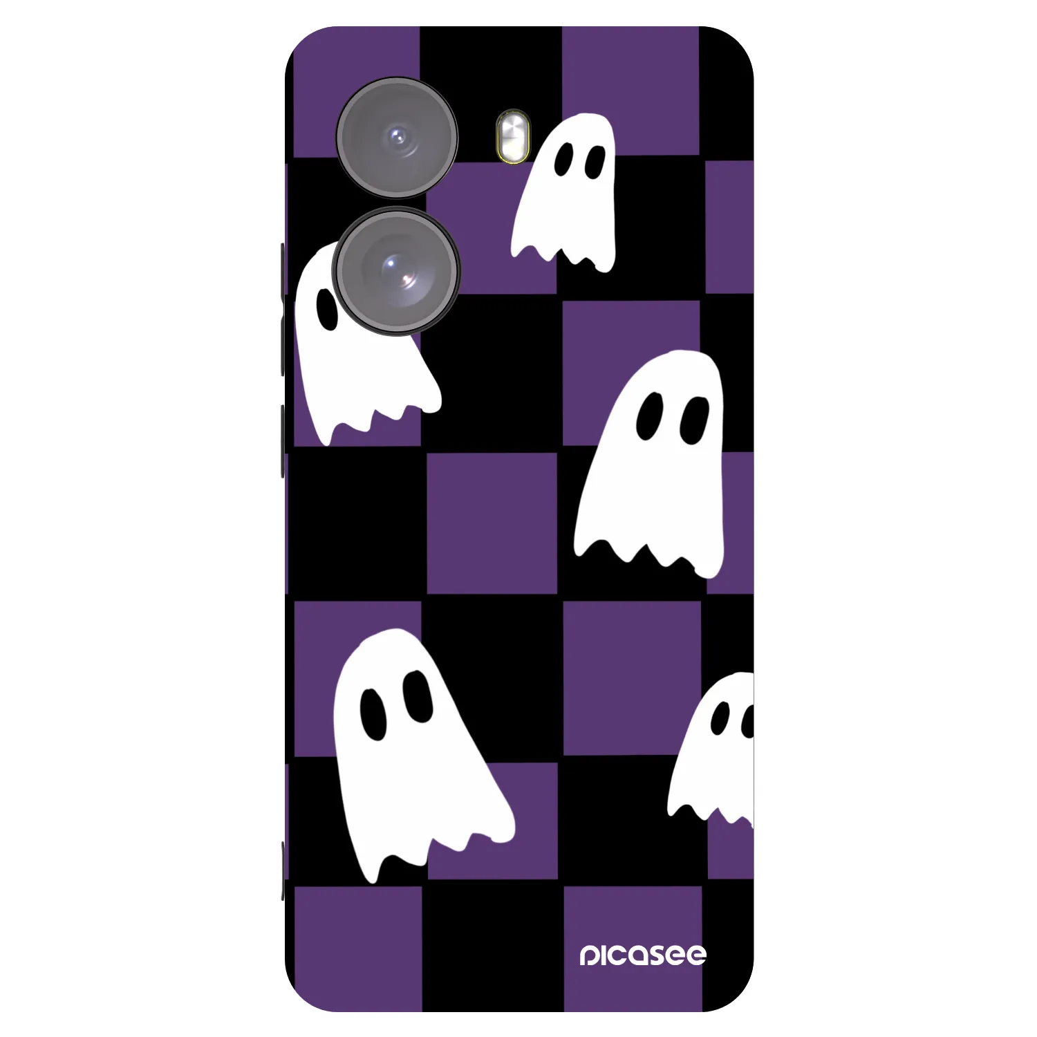 Picasee crna silikonska maskica za Xiaomi Poco X7 - Ghosts