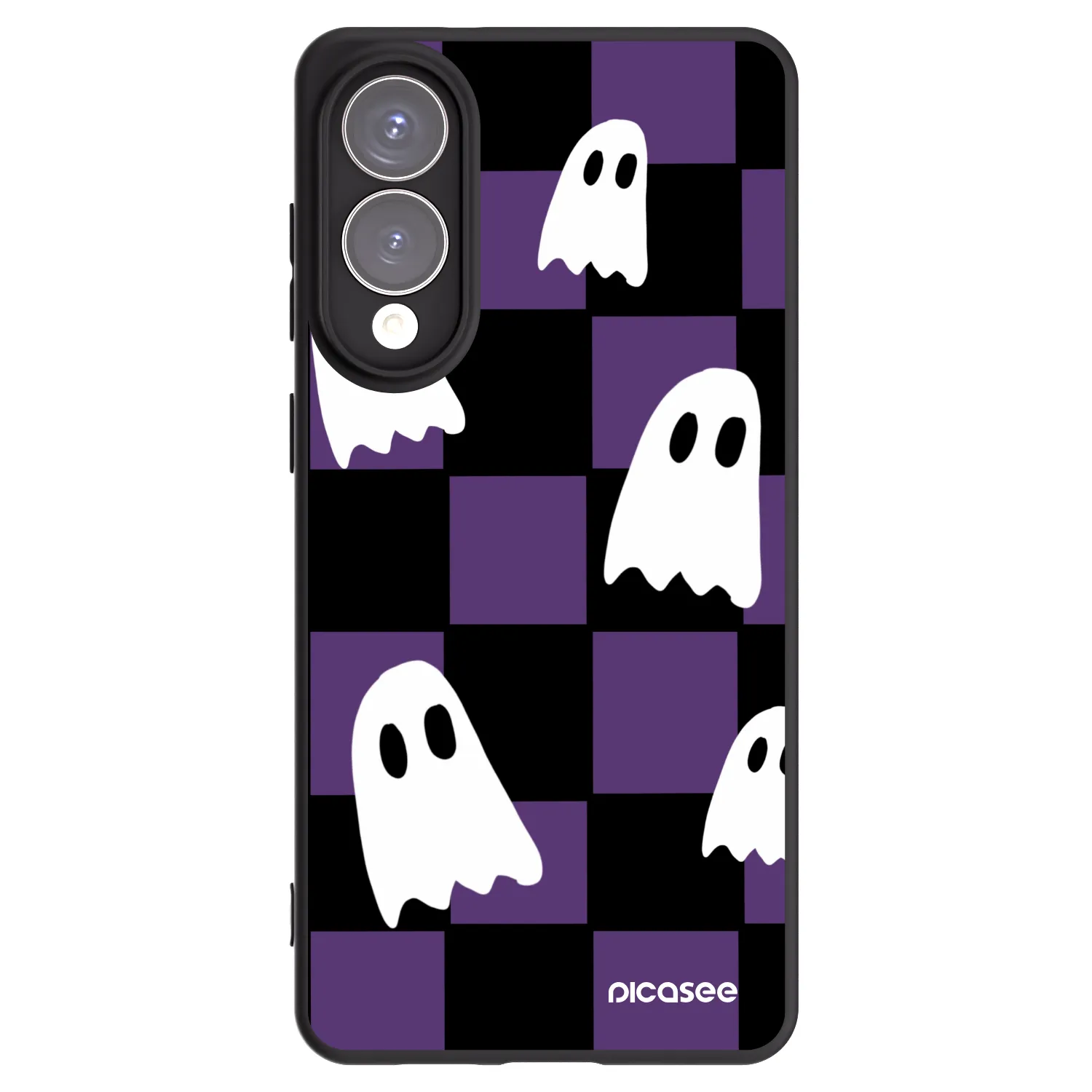Picasee crna silikonska maskica za Samsung Galaxy S25 Edge 5G - Ghosts
