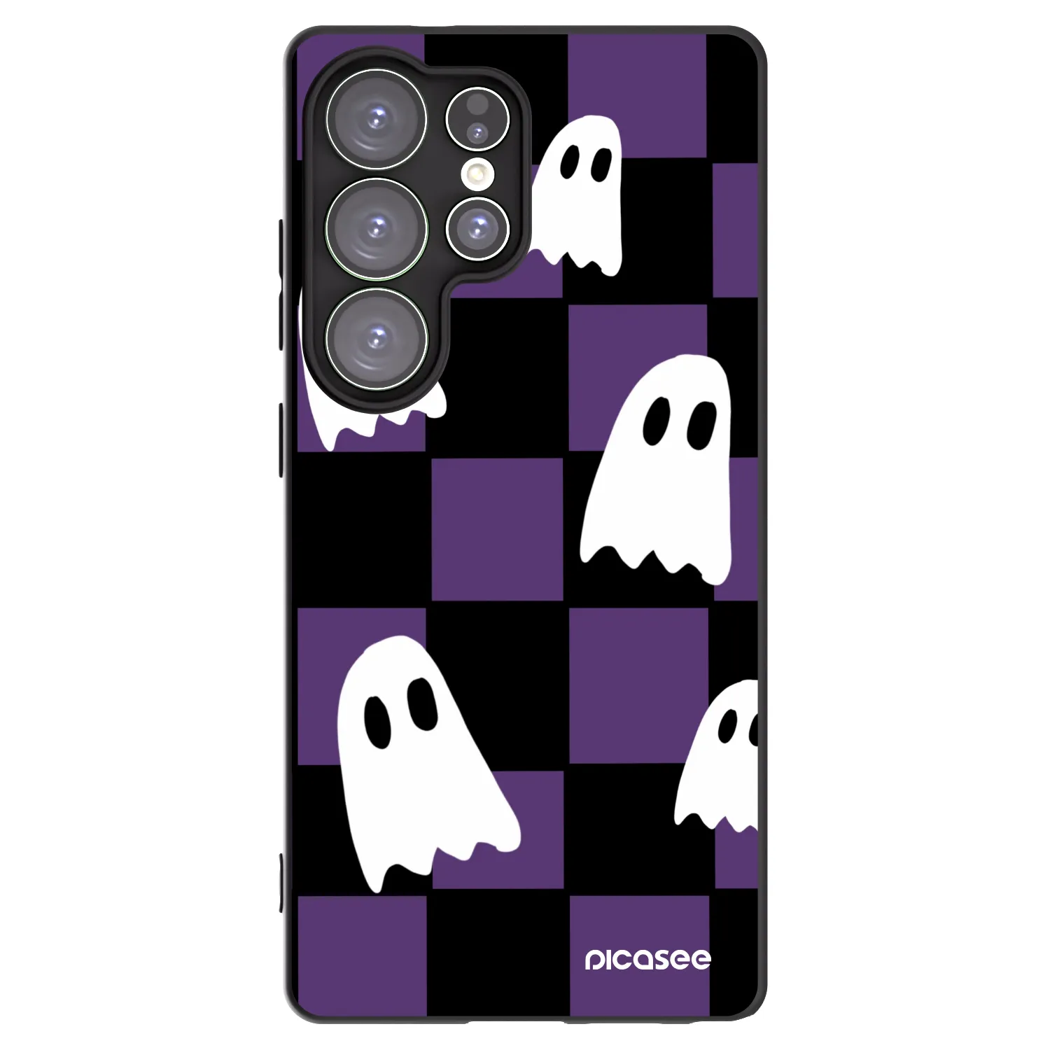 Picasee crna silikonska maskica za Samsung Galaxy S25 Ultra 5G - Ghosts