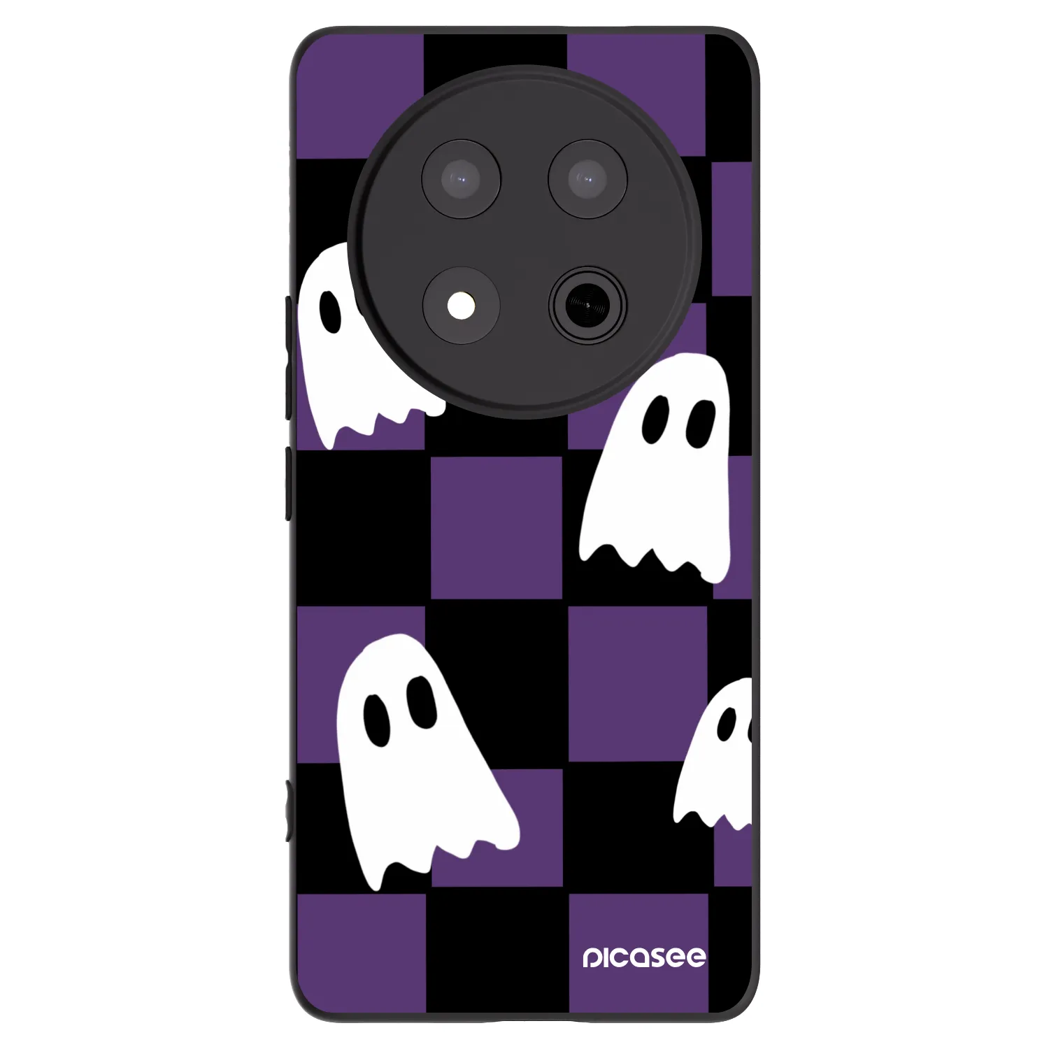 Picasee crna silikonska maskica za Honor Magic7 Lite 5G - Ghosts