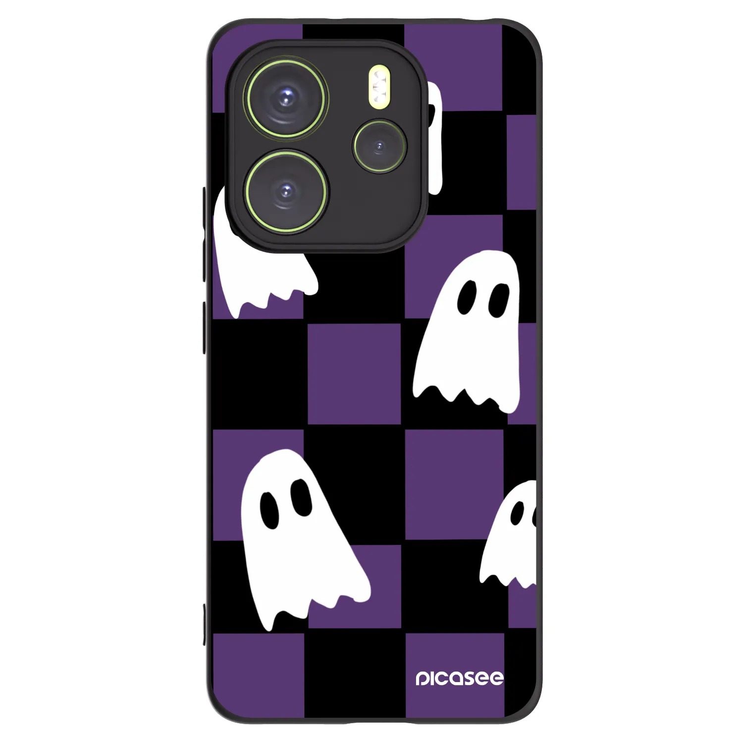 Picasee crna silikonska maskica za Xiaomi Redmi Note 14 4G - Ghosts