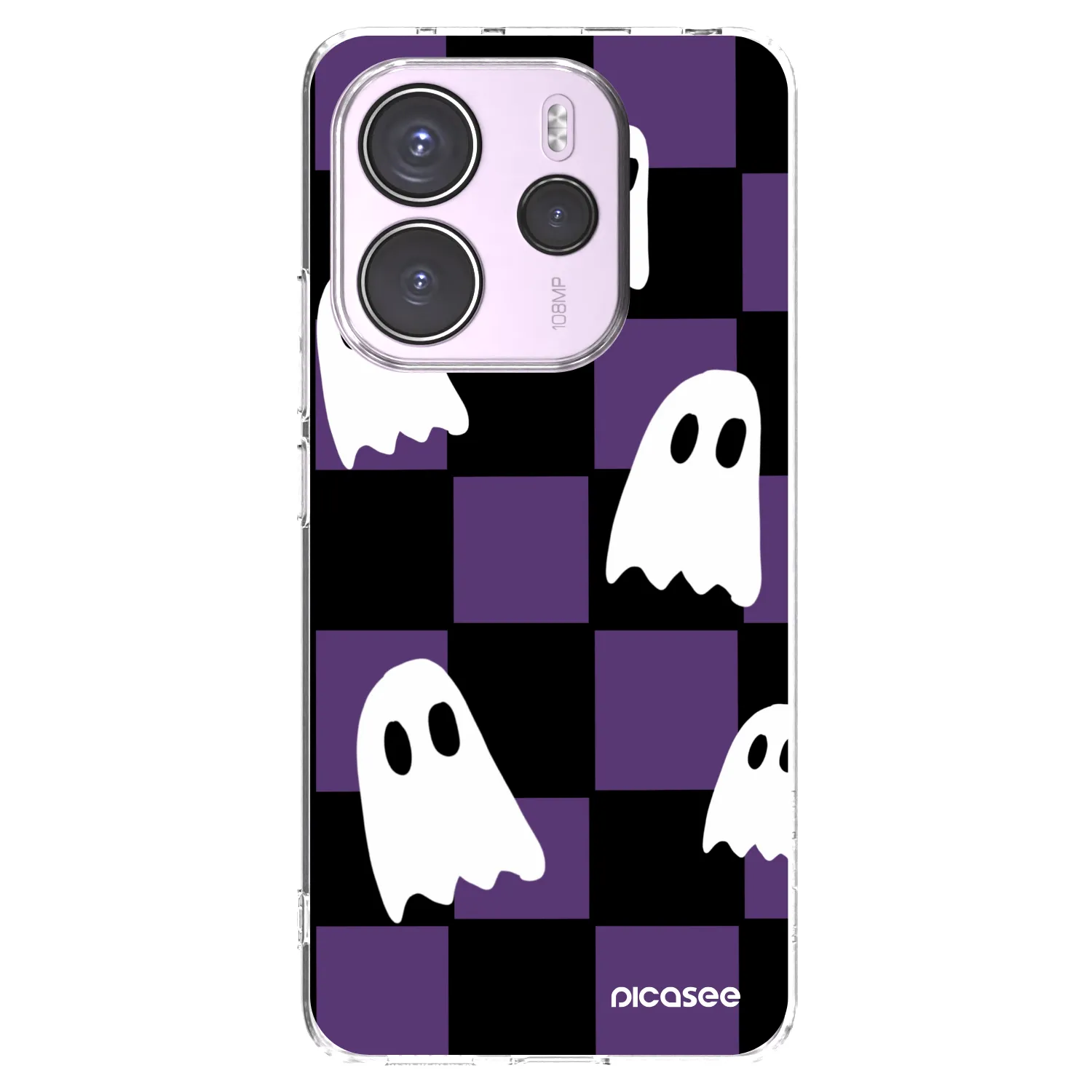Picasee silikonska prozirna maskica za Xiaomi Redmi Note 14 4G - Ghosts