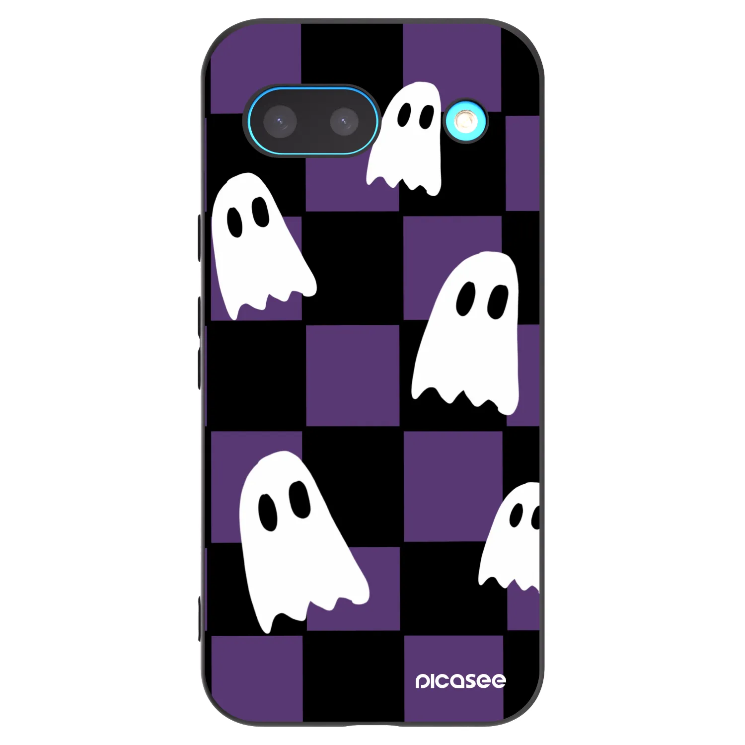 Picasee crna silikonska maskica za Google Pixel 8 - Ghosts