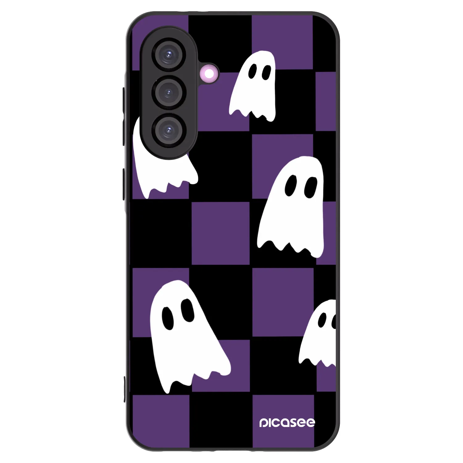 Picasee crna silikonska maskica za Samsung Galaxy A36 5G - Ghosts