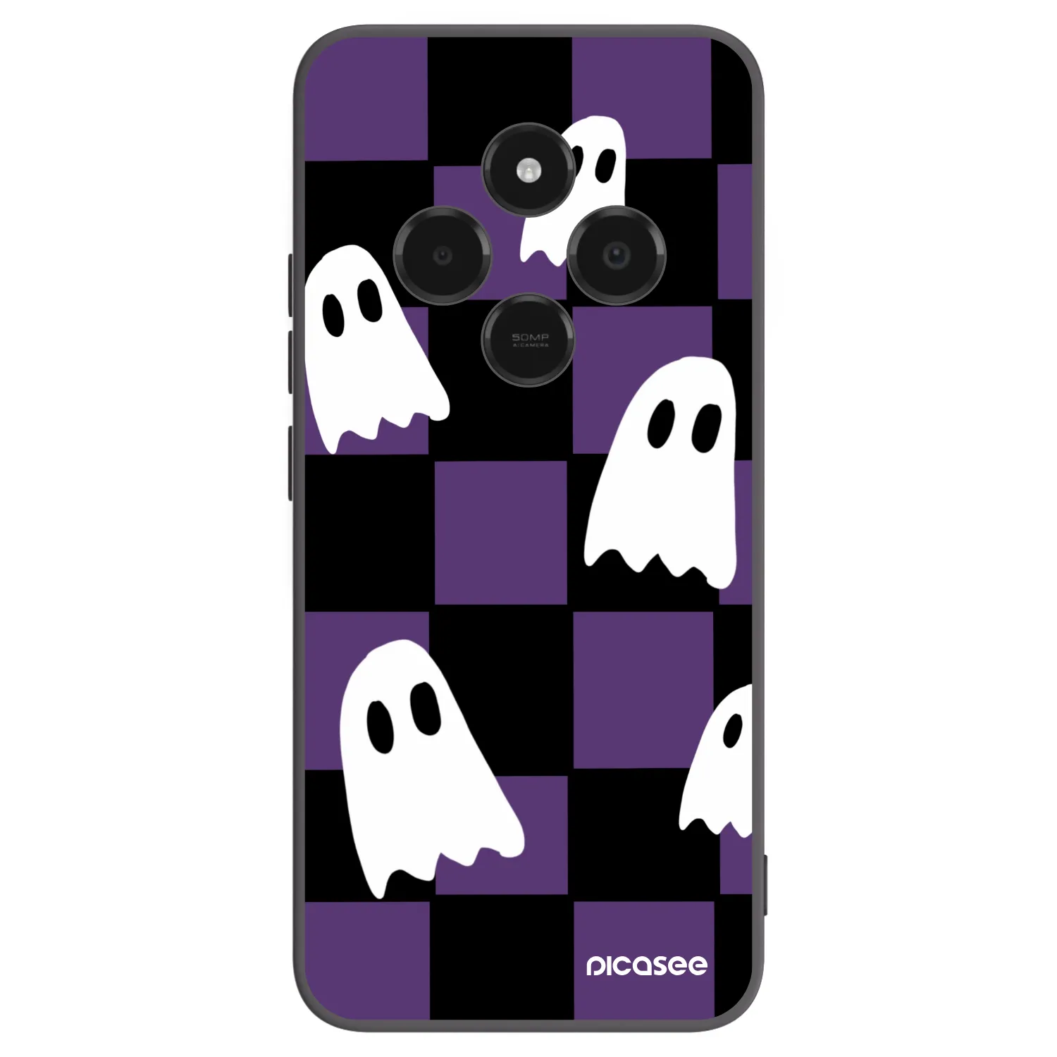Picasee crna silikonska maskica za Xiaomi Poco C75 - Ghosts