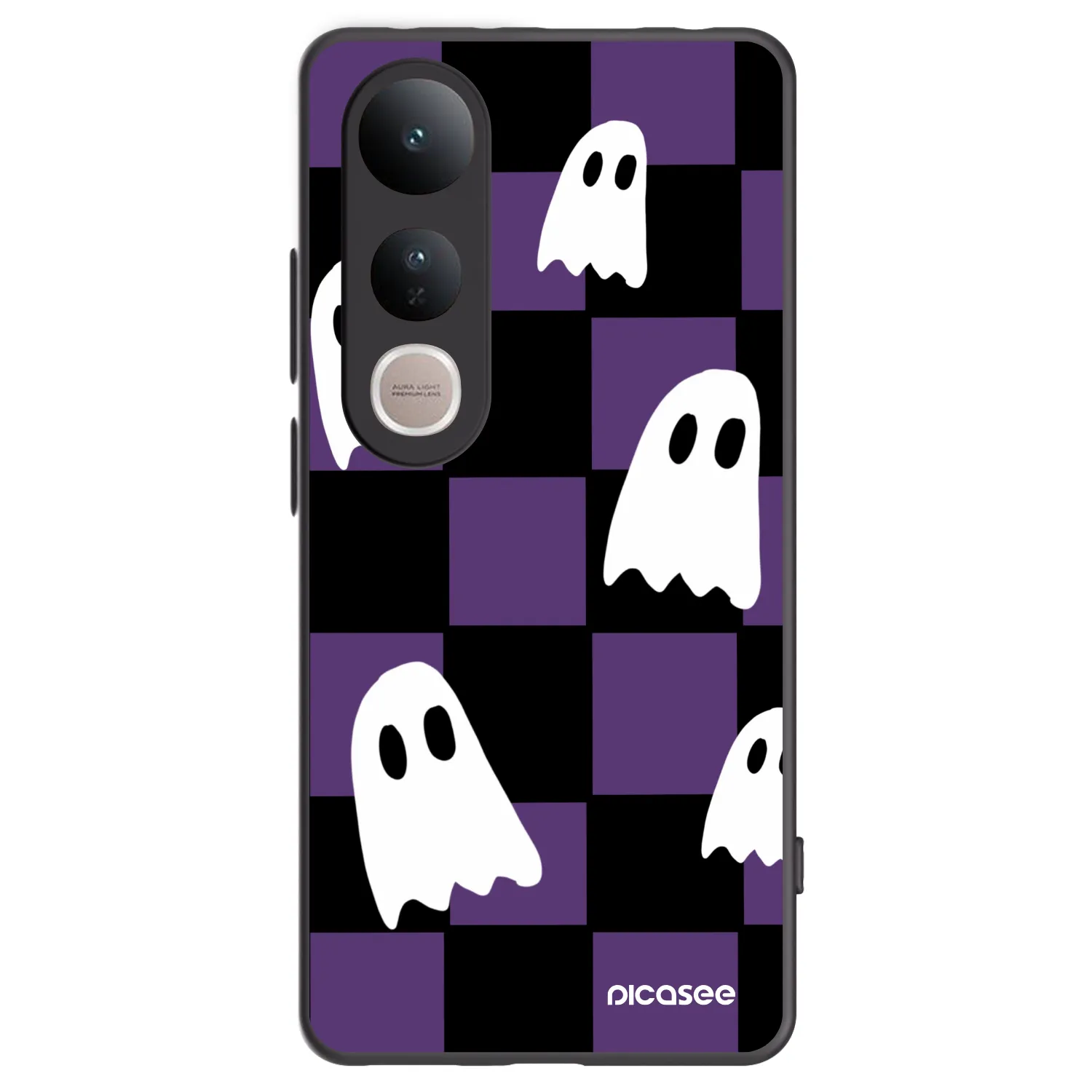 Picasee crna silikonska maskica za Vivo V50 Lite 5G - Ghosts