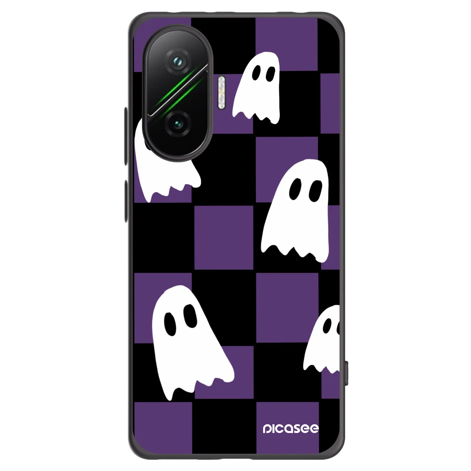 Picasee crna silikonska maskica za Xiaomi Poco F7 5G - Ghosts