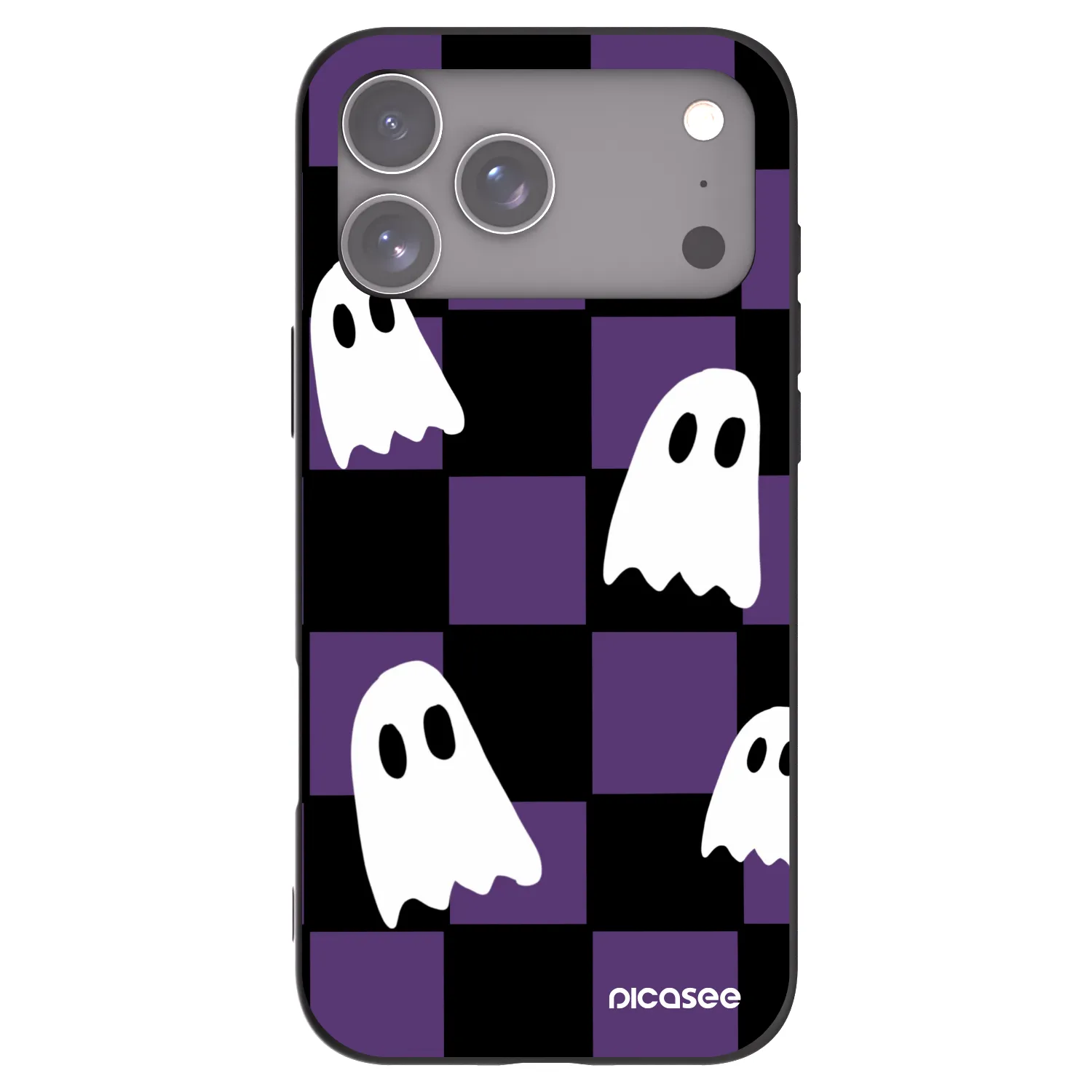 Picasee crna silikonska maskica za Apple iPhone 17 Pro Max - Ghosts