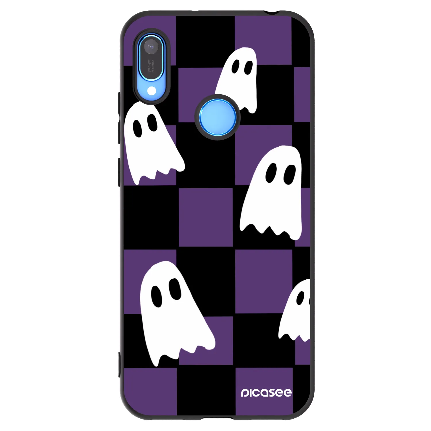 Picasee crna silikonska maskica za Huawei Y6 2019 - Ghosts