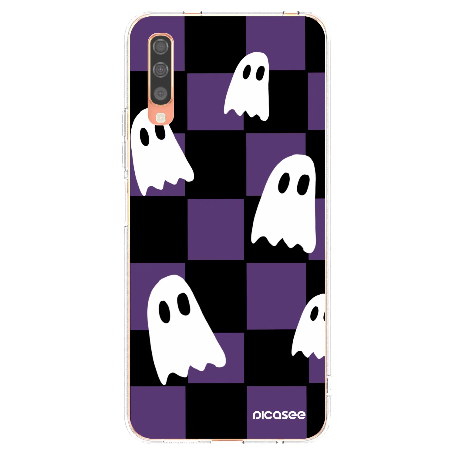 Picasee silikonska prozirna maskica za Samsung Galaxy A70 A705F - Ghosts