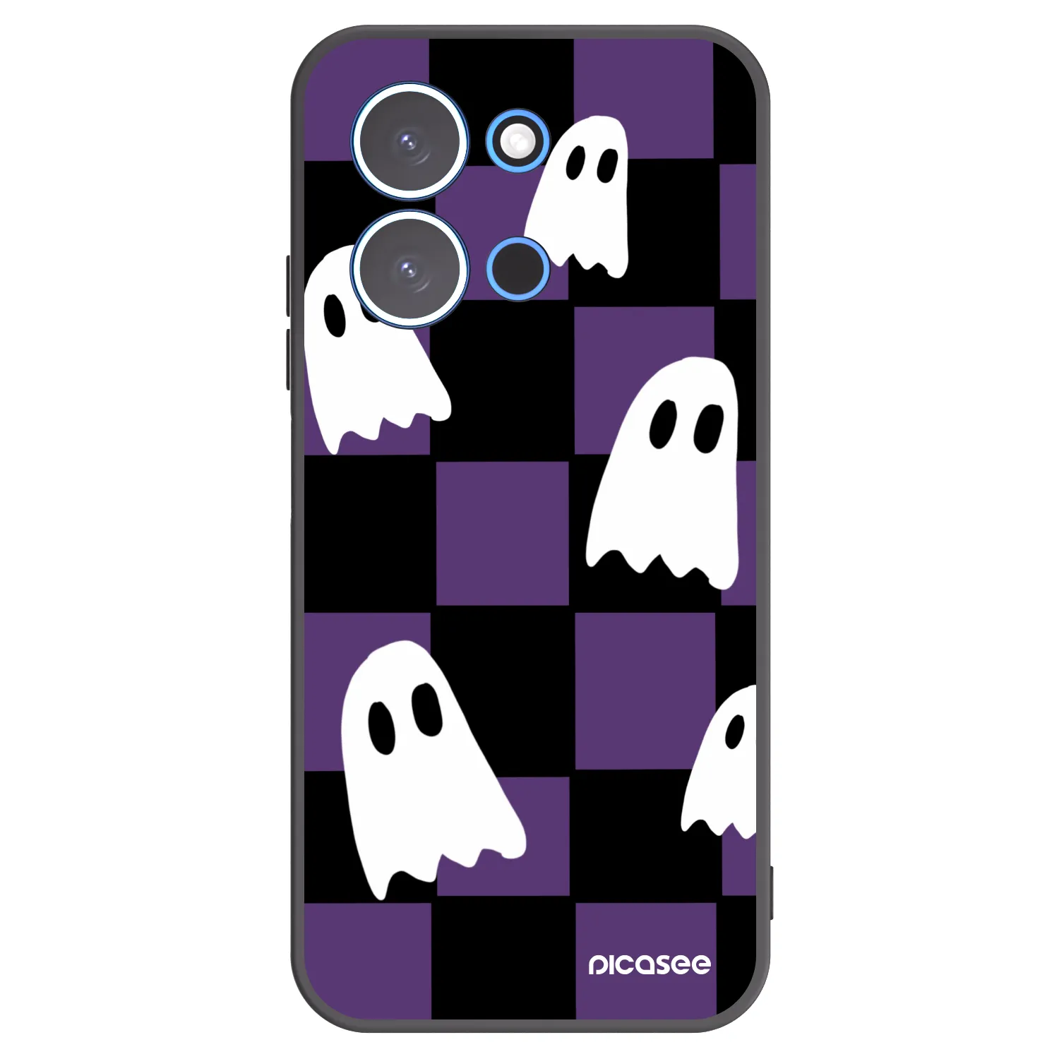 Picasee crna silikonska maskica za Xiaomi Redmi 15C 4G - Ghosts