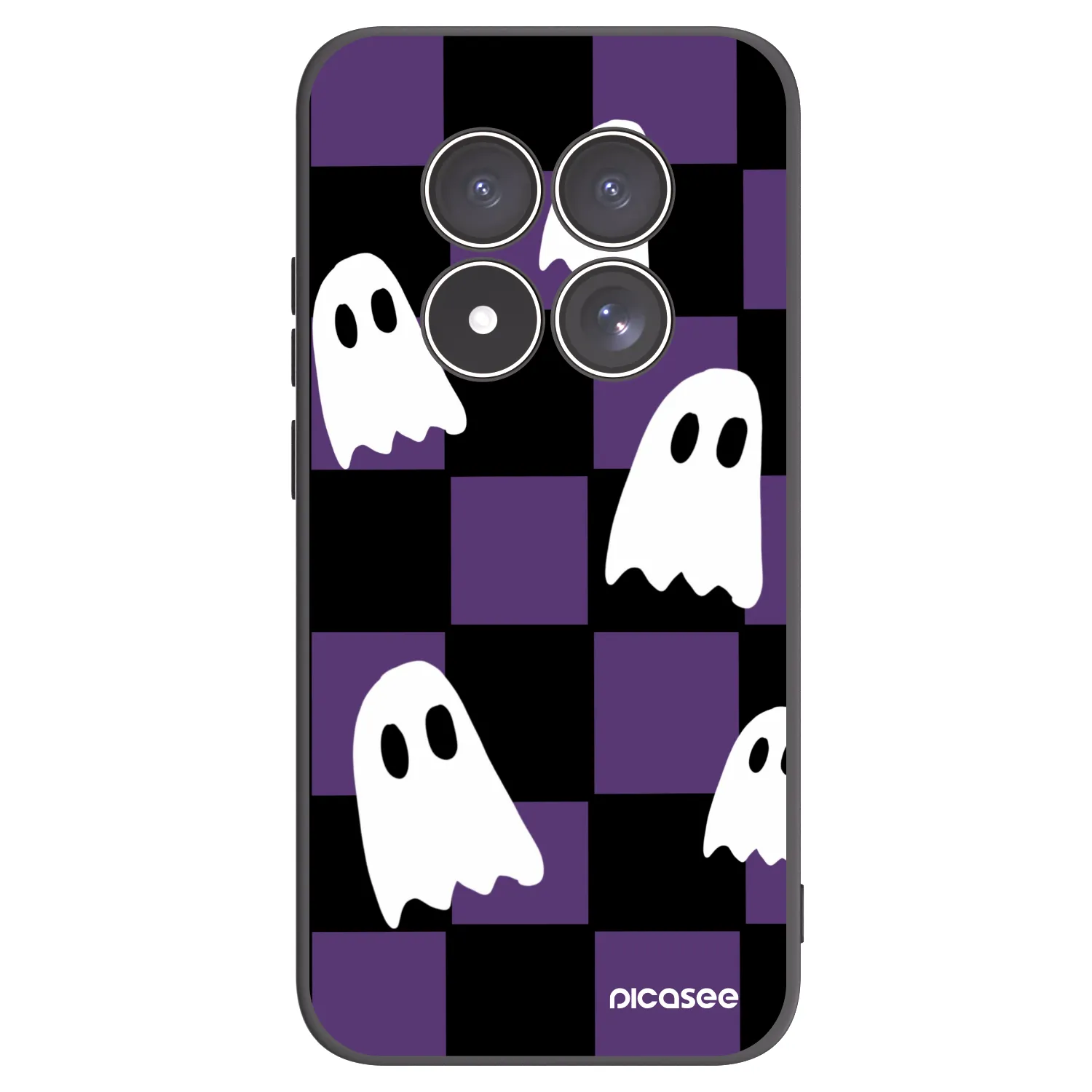 Picasee crna silikonska maskica za Xiaomi Redmi Note 15 Pro 4G - Ghosts