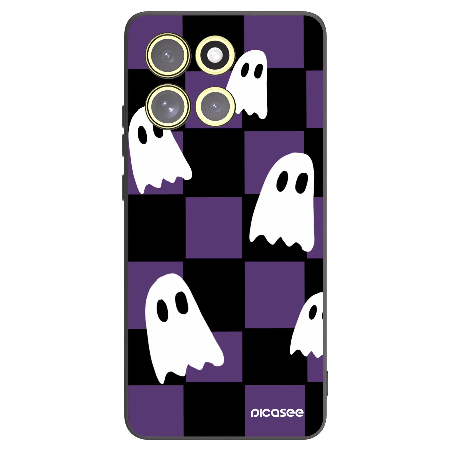 Picasee crna silikonska maskica za Motorola Moto G86 Power 5G - Ghosts