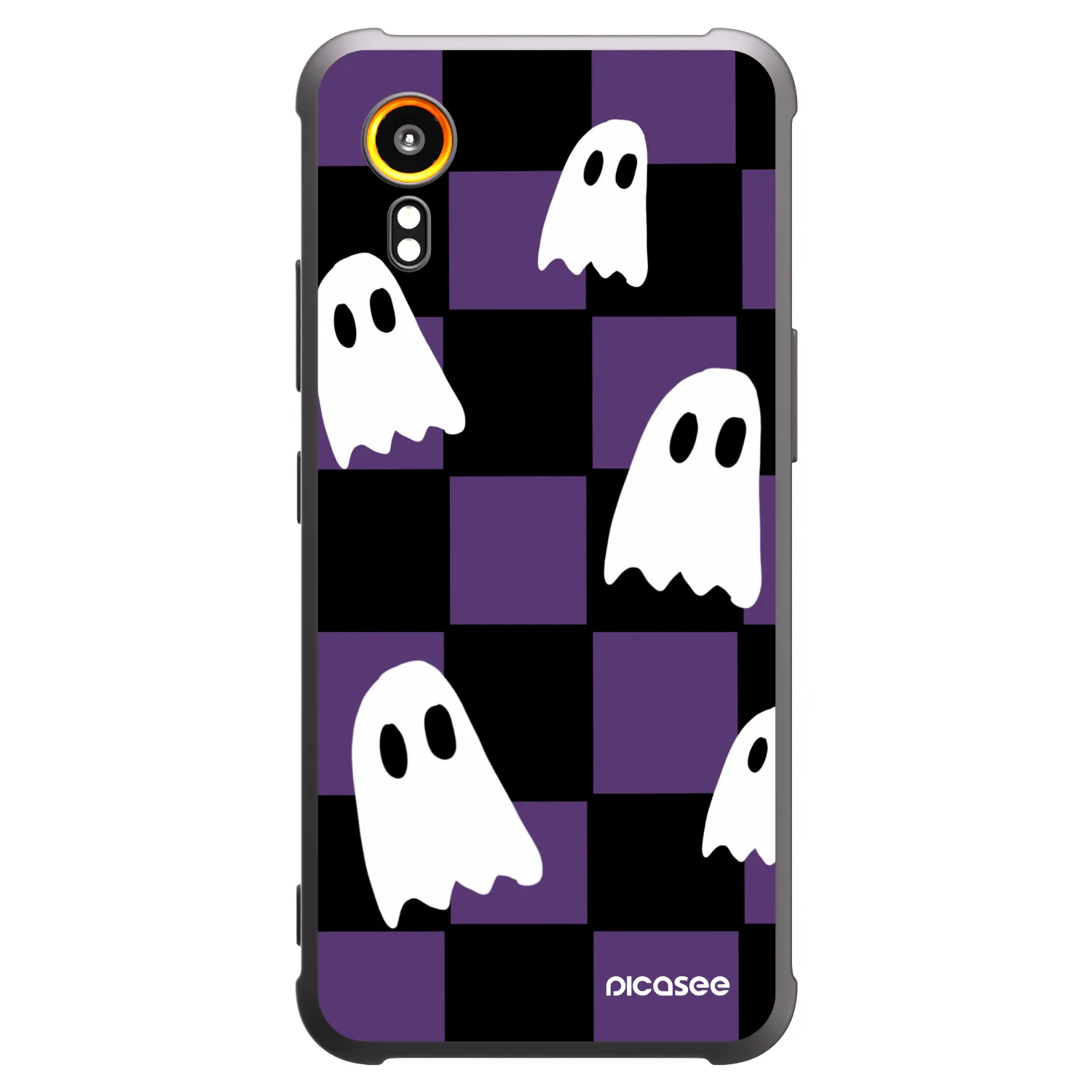 Picasee crna silikonska maskica za Samsung Galaxy XCover 7 - Ghosts