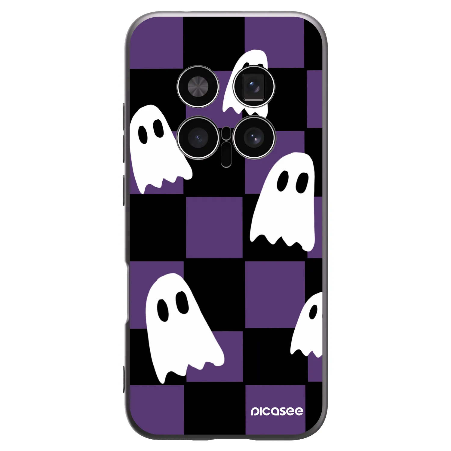Picasee crna silikonska maskica za Honor Magic8 Pro 5G - Ghosts