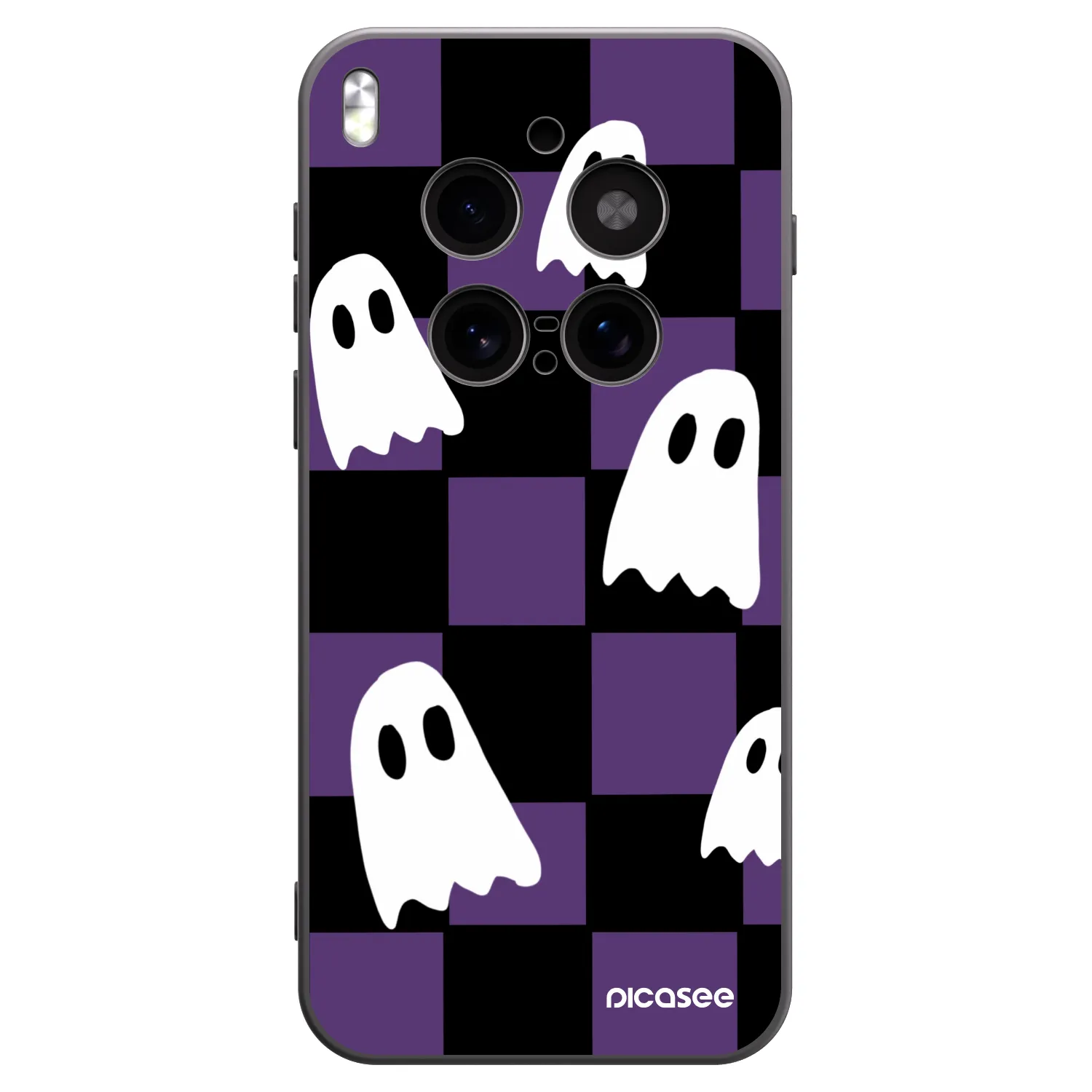 Picasee crna silikonska maskica za Vivo X300 Pro - Ghosts