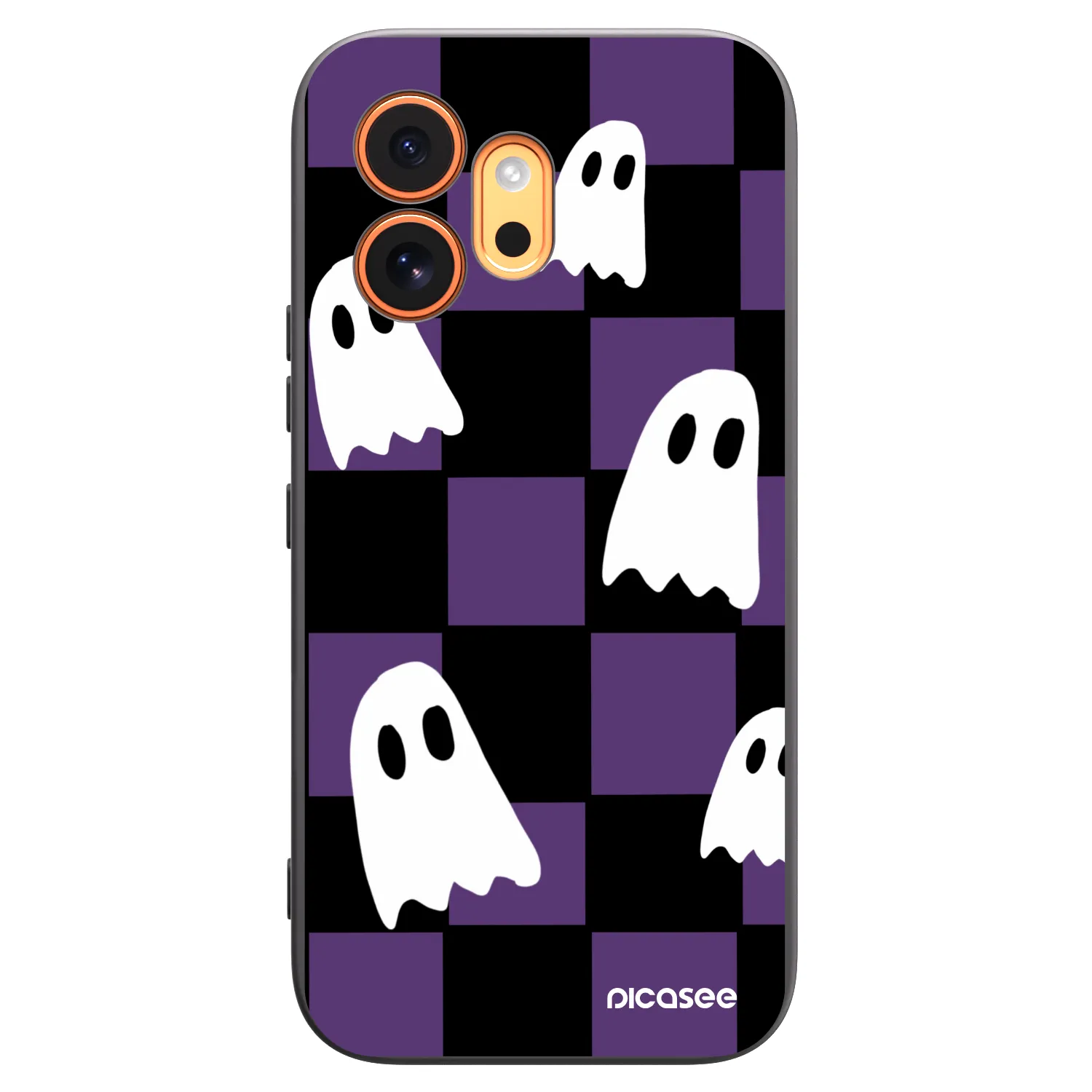 Picasee crna silikonska maskica za Honor 600 - Ghosts