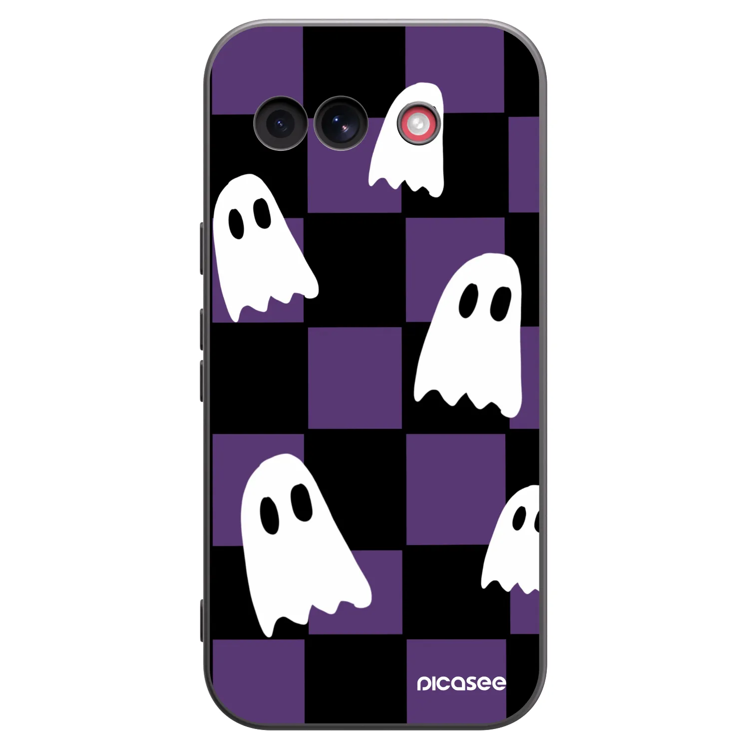 Picasee crna silikonska maskica za Google Pixel 10a - Ghosts