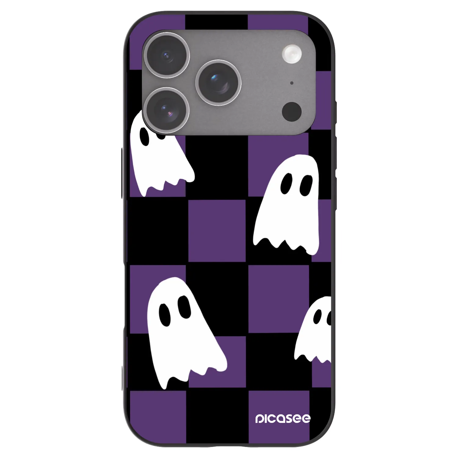 Picasee crna silikonska maskica za Apple iPhone 18 Pro - Ghosts