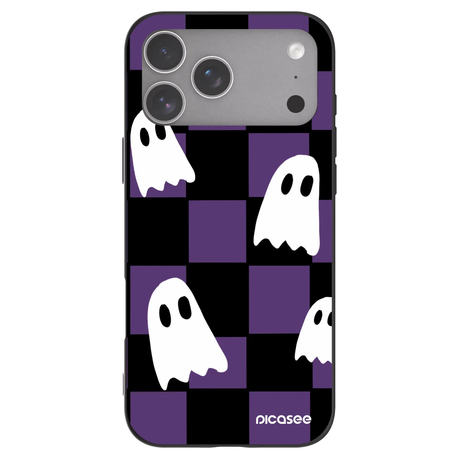Picasee crna silikonska maskica za Apple iPhone 18 Pro Max - Ghosts