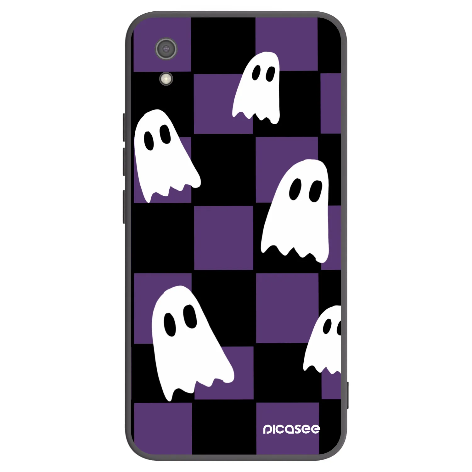 Picasee crna silikonska maskica za Xiaomi Redmi 7A - Ghosts