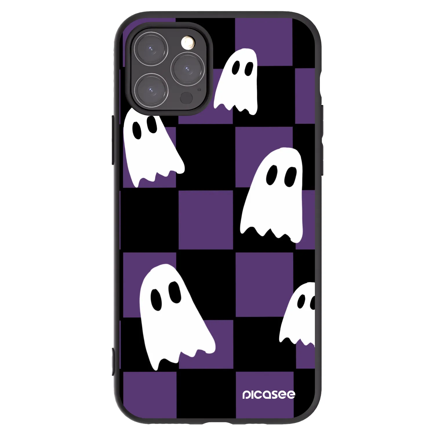 Picasee crna silikonska maskica za Apple iPhone 11 Pro - Ghosts
