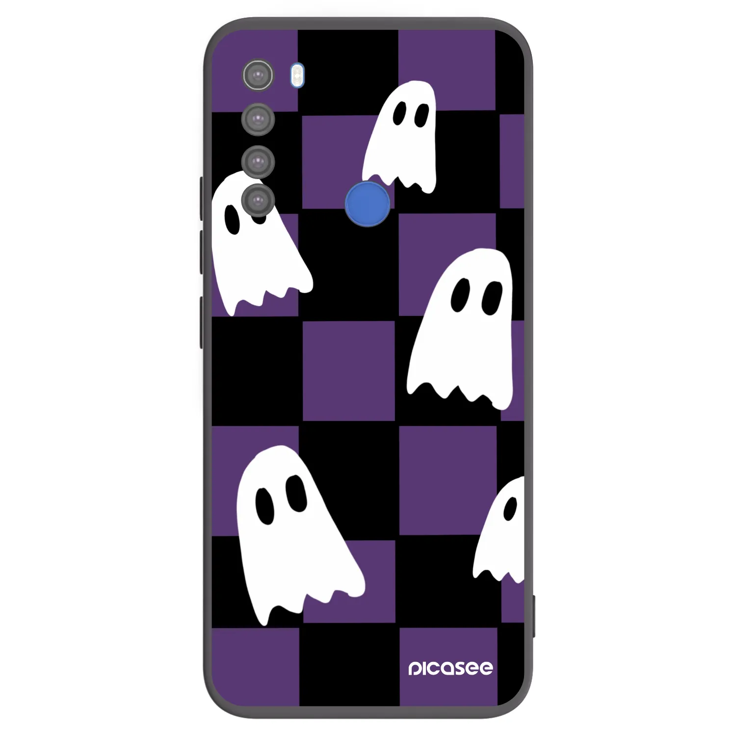 Picasee crna silikonska maskica za Xiaomi Redmi Note 8T - Ghosts