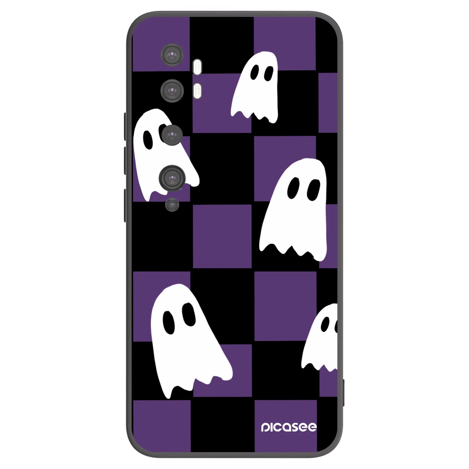 Picasee crna silikonska maskica za Xiaomi Mi Note 10 (Pro) - Ghosts