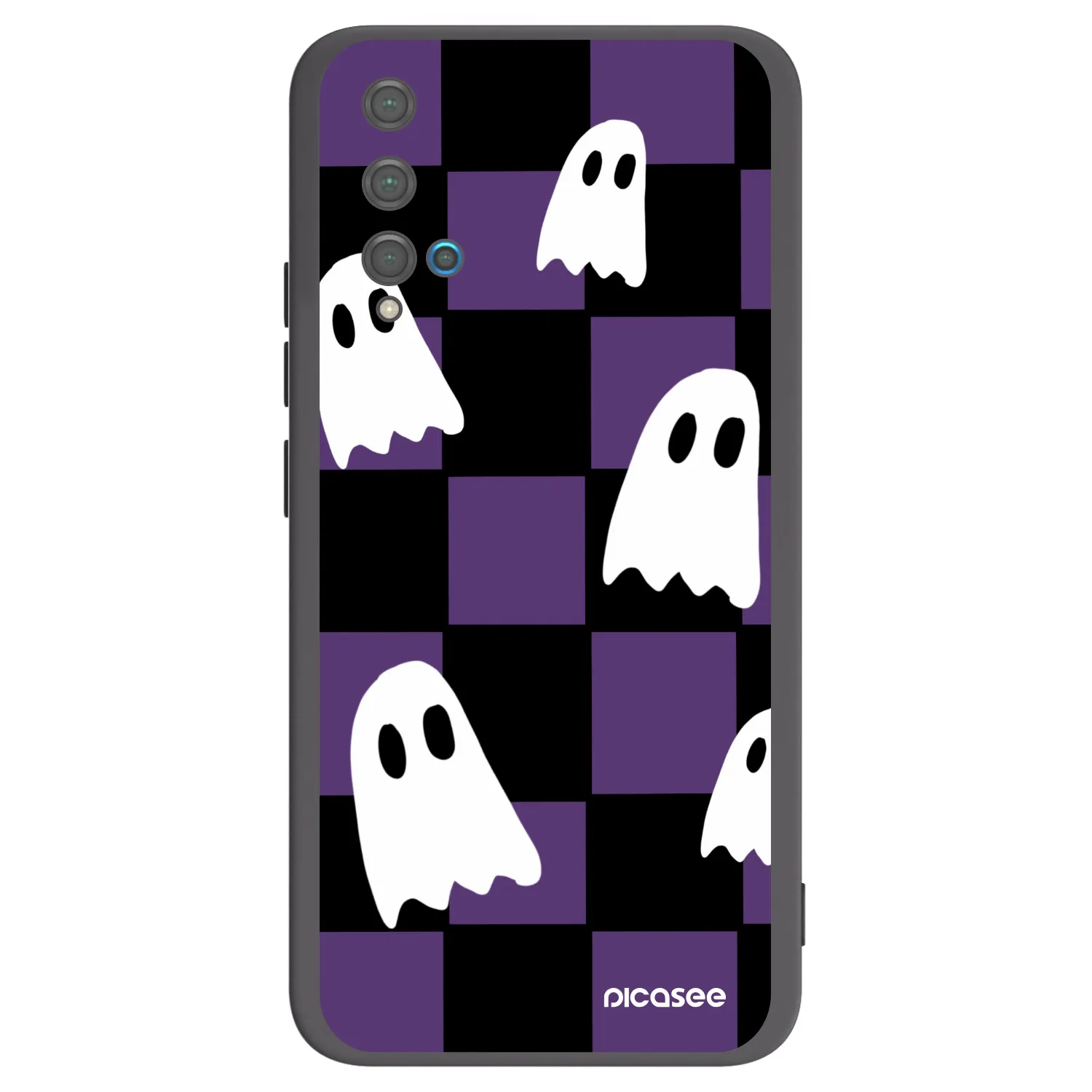 Picasee crna silikonska maskica za Huawei Nova 5T - Ghosts