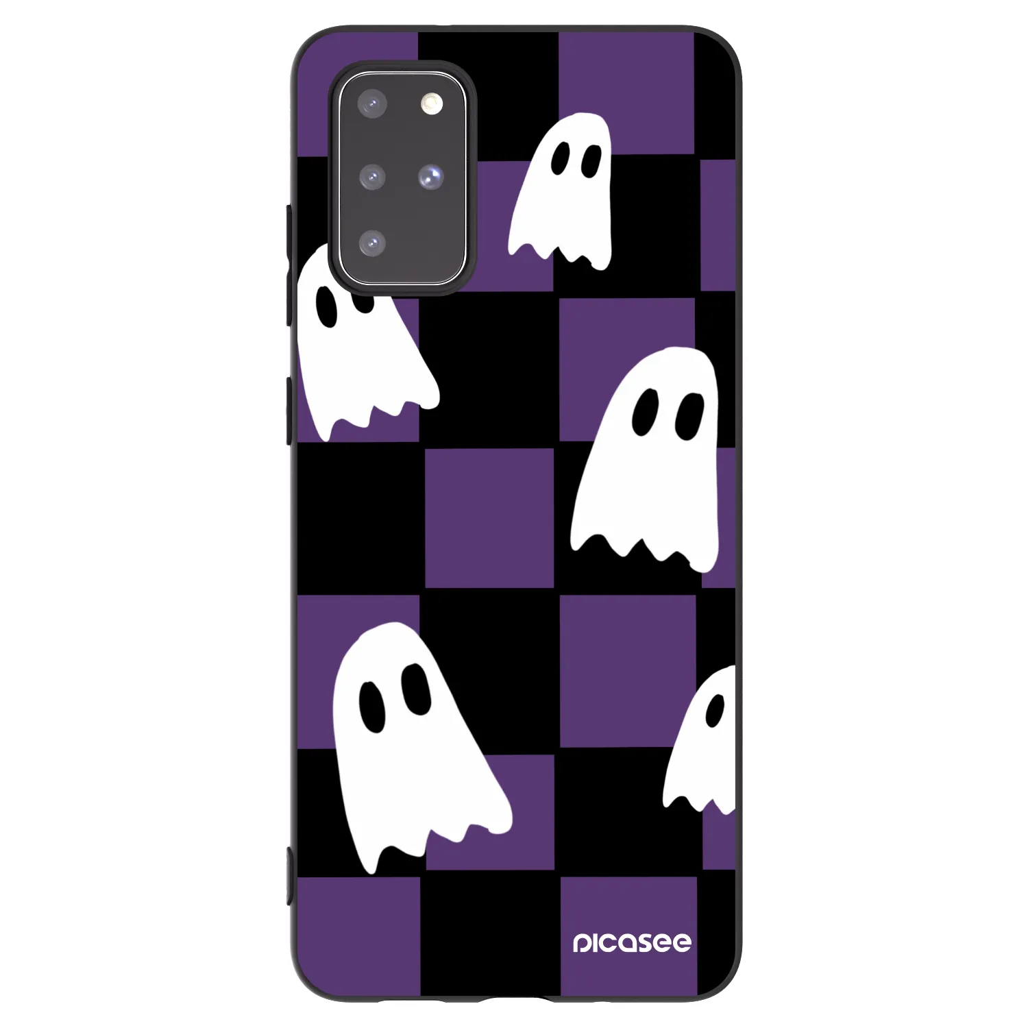 Picasee crna silikonska maskica za Samsung Galaxy S20+ G985F - Ghosts