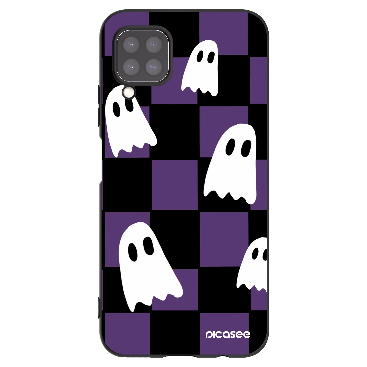 Picasee crna silikonska maskica za Huawei P40 Lite - Ghosts