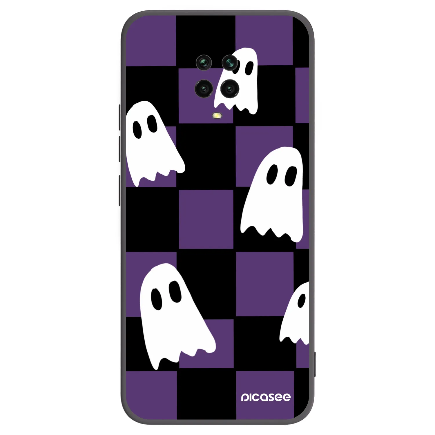 Picasee crna silikonska maskica za Xiaomi Redmi Note 9 Pro - Ghosts