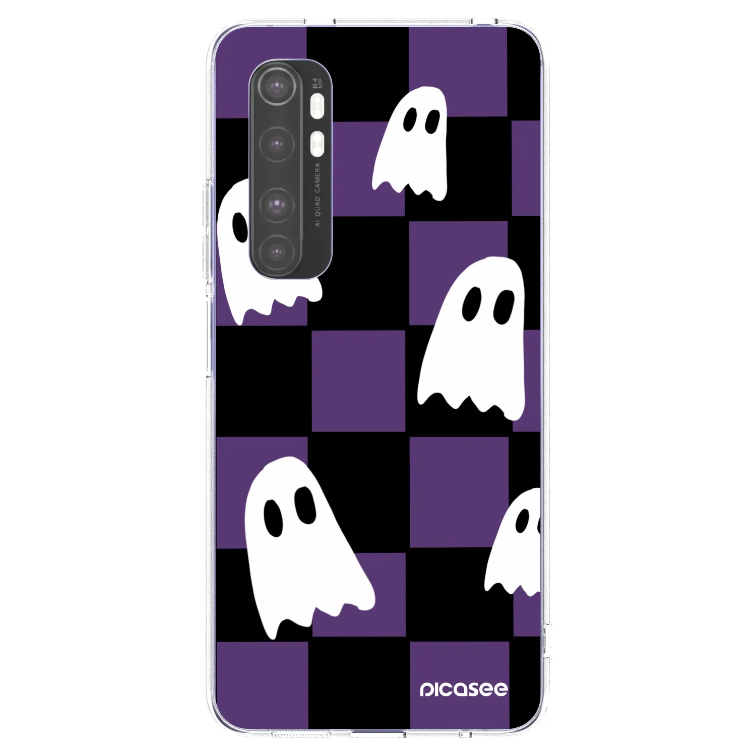 Picasee silikonska prozirna maskica za Xiaomi Mi Note 10 Lite - Ghosts