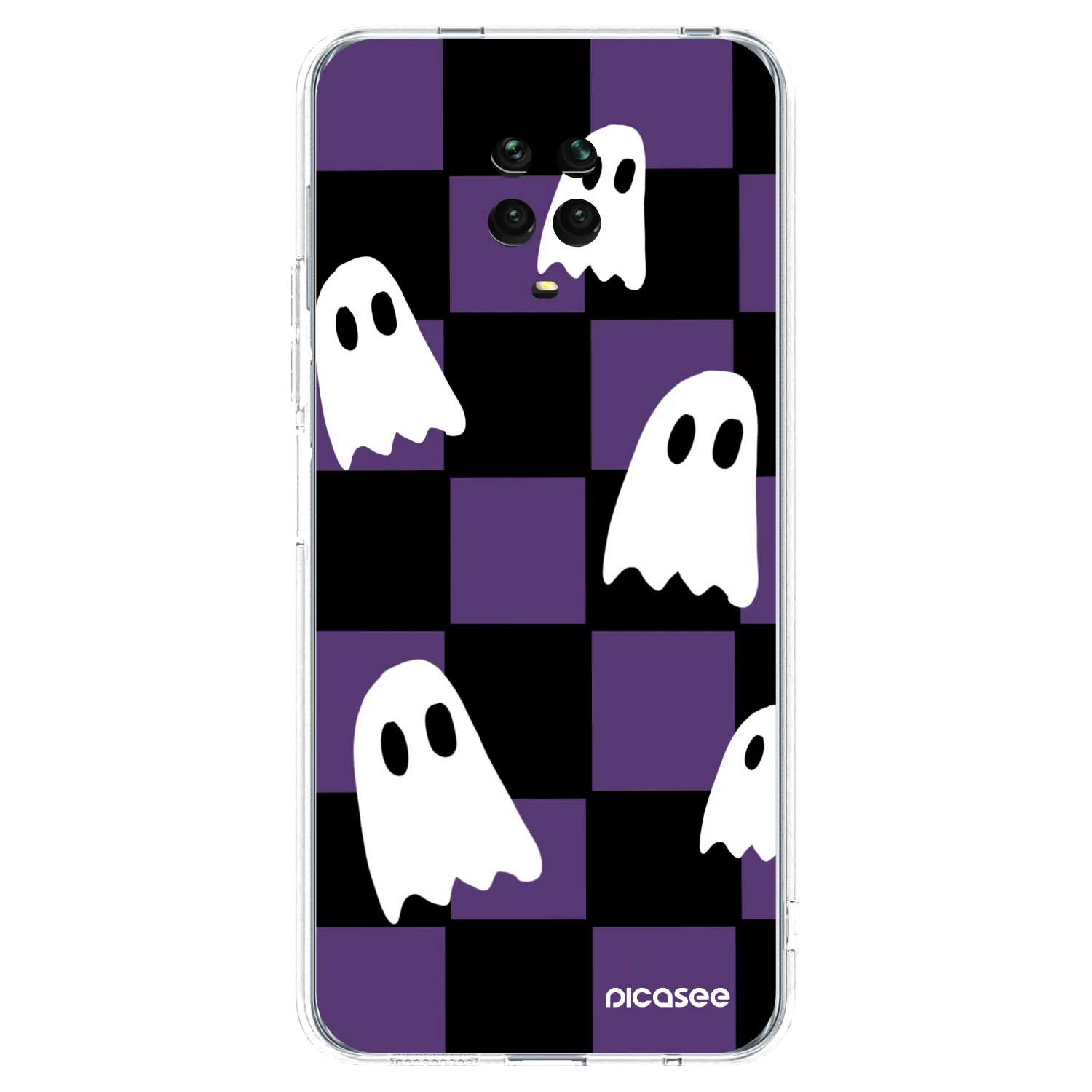 Picasee silikonska prozirna maskica za Xiaomi Redmi Note 9S - Ghosts