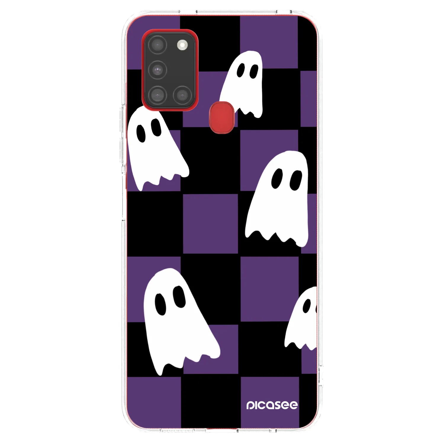 Picasee silikonska prozirna maskica za Samsung Galaxy A21s - Ghosts