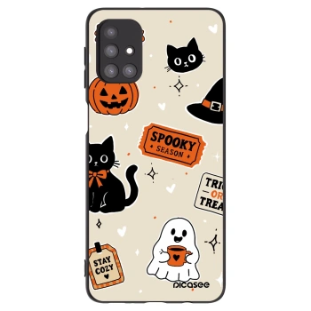 Maskica za Samsung Galaxy M31s - Halloween stickers