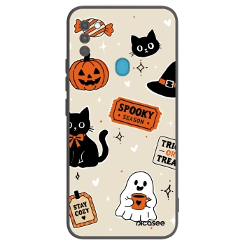 Maskica za Samsung Galaxy M11 - Halloween stickers