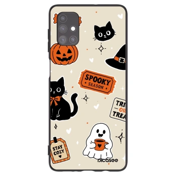Maskica za Samsung Galaxy M51 M515F - Halloween stickers