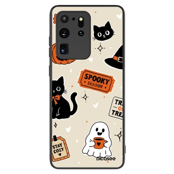 Maskica za Samsung Galaxy S20 Ultra 5G G988F - Halloween stickers