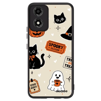 Maskica za Motorola Moto E14 - Halloween stickers