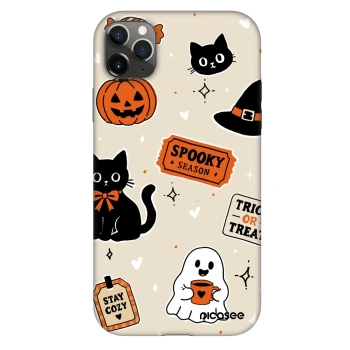 Maskica za Apple iPhone 11 Pro Max - Halloween stickers