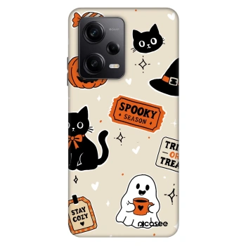 Maskica za Xiaomi Redmi Note 12 Pro 5G - Halloween stickers